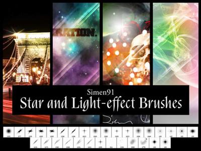 Star and Light Effect Brushes for Photoshop