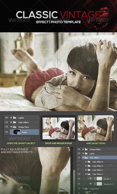 GraphicRiver Classic Vintage Effect Photo Template