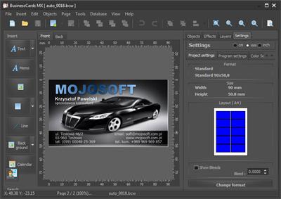 Mojosoft BusinessCards MX 4.93 DC 26.11.2024 Portable