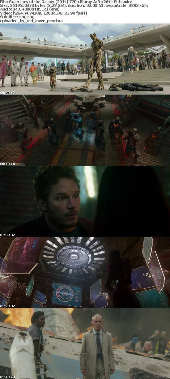Guardians of the Galaxy (2014) 720p Bluray Ac3 x264 - Elite Guardians of the Galaxy (2014) 720p Bluray Ac3 x264 - Elite