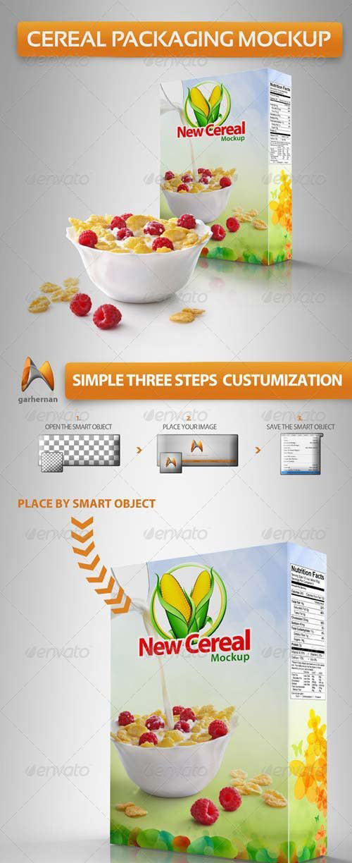 Cereal Packaging Mockup