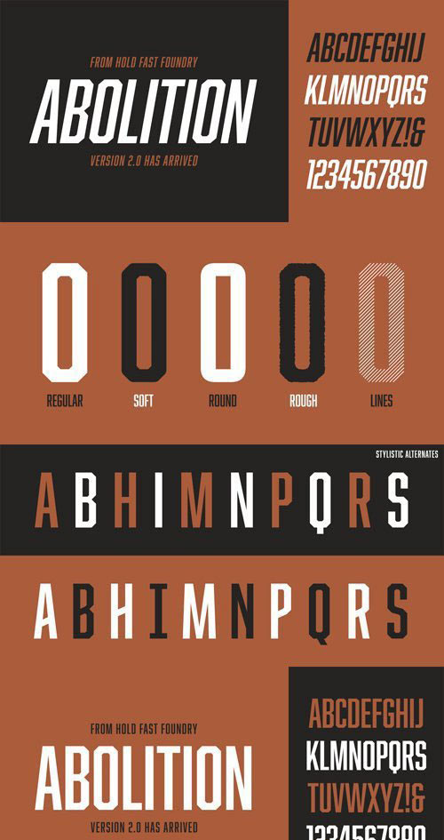 Abolition Font Family - 10 Fonts