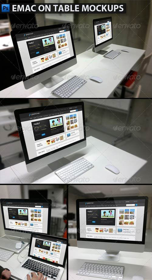 Emac on Table Mockups Emac on Table Mockups