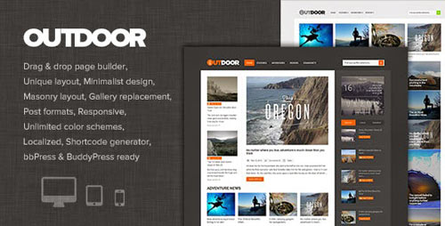 Outdoor - responsive adventure blog and magazine