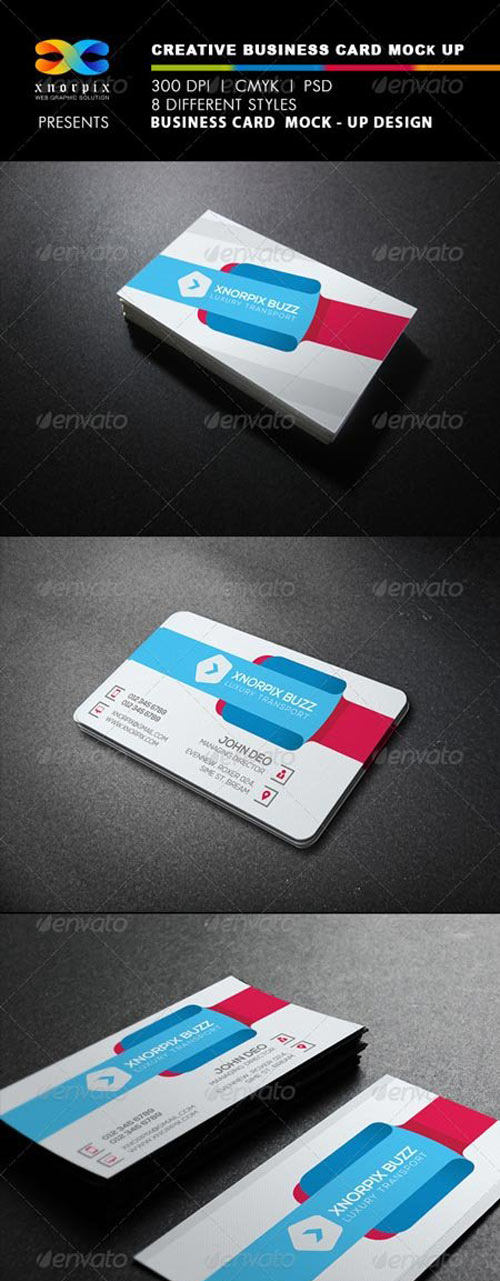 Realistic Business Card Mock up