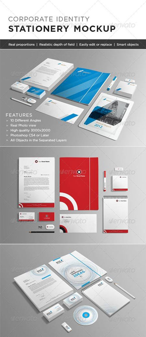 Photorealistic Stationery Mock-up