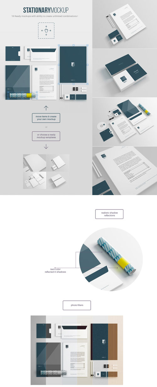 Free Stationery Mockup PSD Free Stationery Mockup PSD