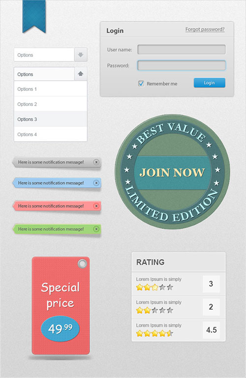 Web design elements Web design elements