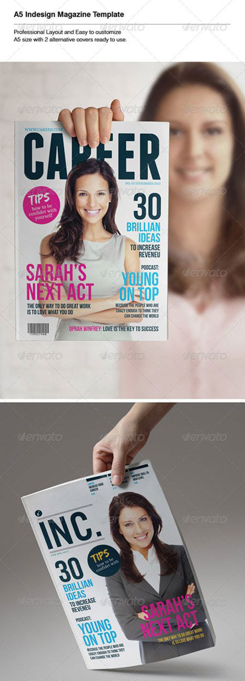 Indesign Magazine Template Indesign Magazine Template