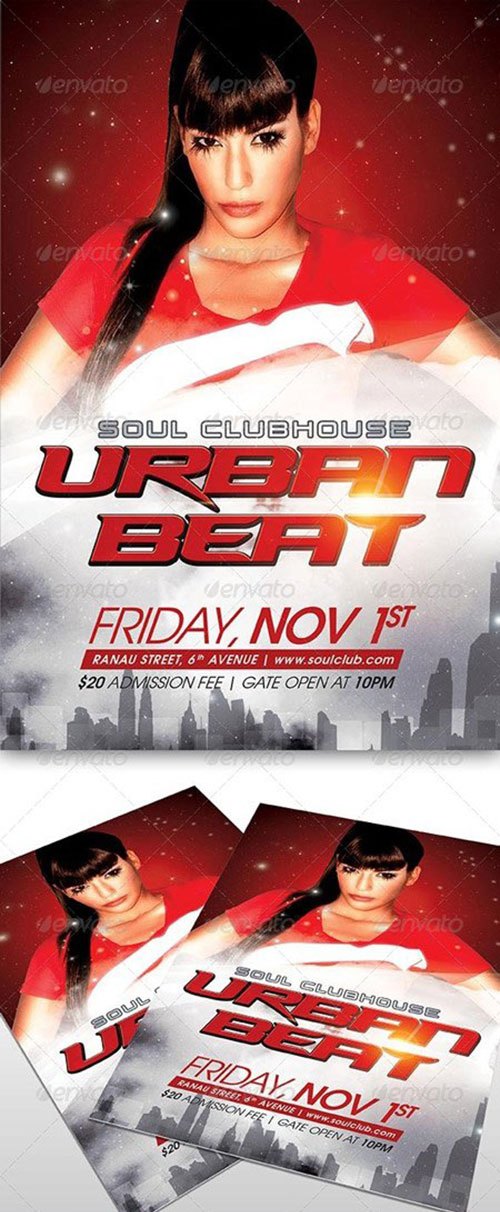 Urban Beat Party Flyer Urban Beat Party Flyer