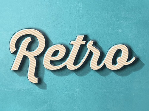Retro Text Effect #2