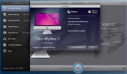CleanMyMac 2.3.0b1 (Mac OS X) CleanMyMac 2.3.0b1 (Mac OS X)