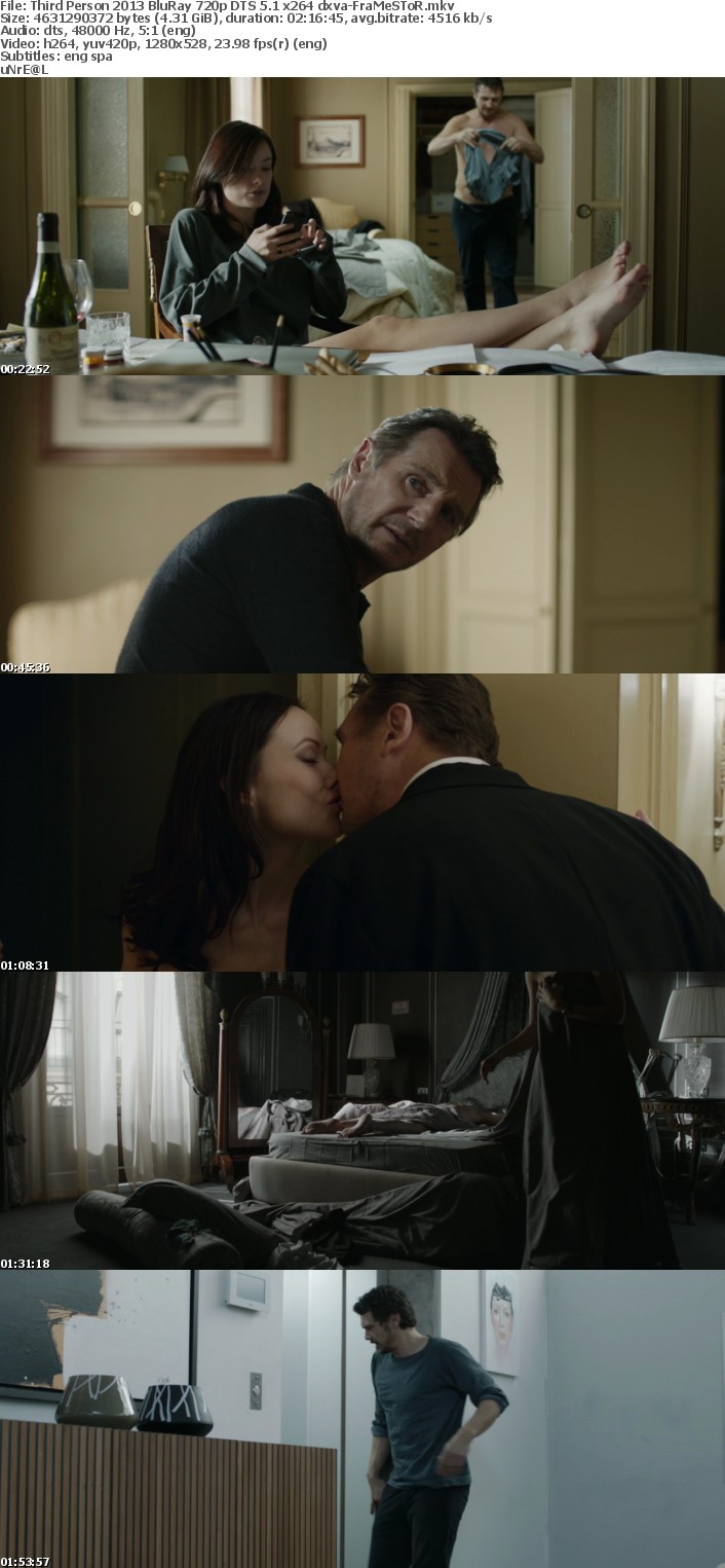 Third Person 2013 BluRay 720p DTS 5 1 x264 dxva-FraMeSToR Third Person 2013 BluRay 720p DTS 5 1 x264 dxva-FraMeSToR