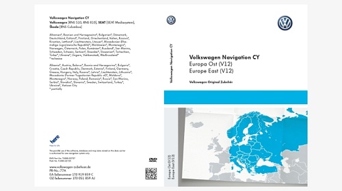 Volkswagen Navigation CY RNS510 RNS810 (V12) Eastern Europe DVD9 ML-NAViGON