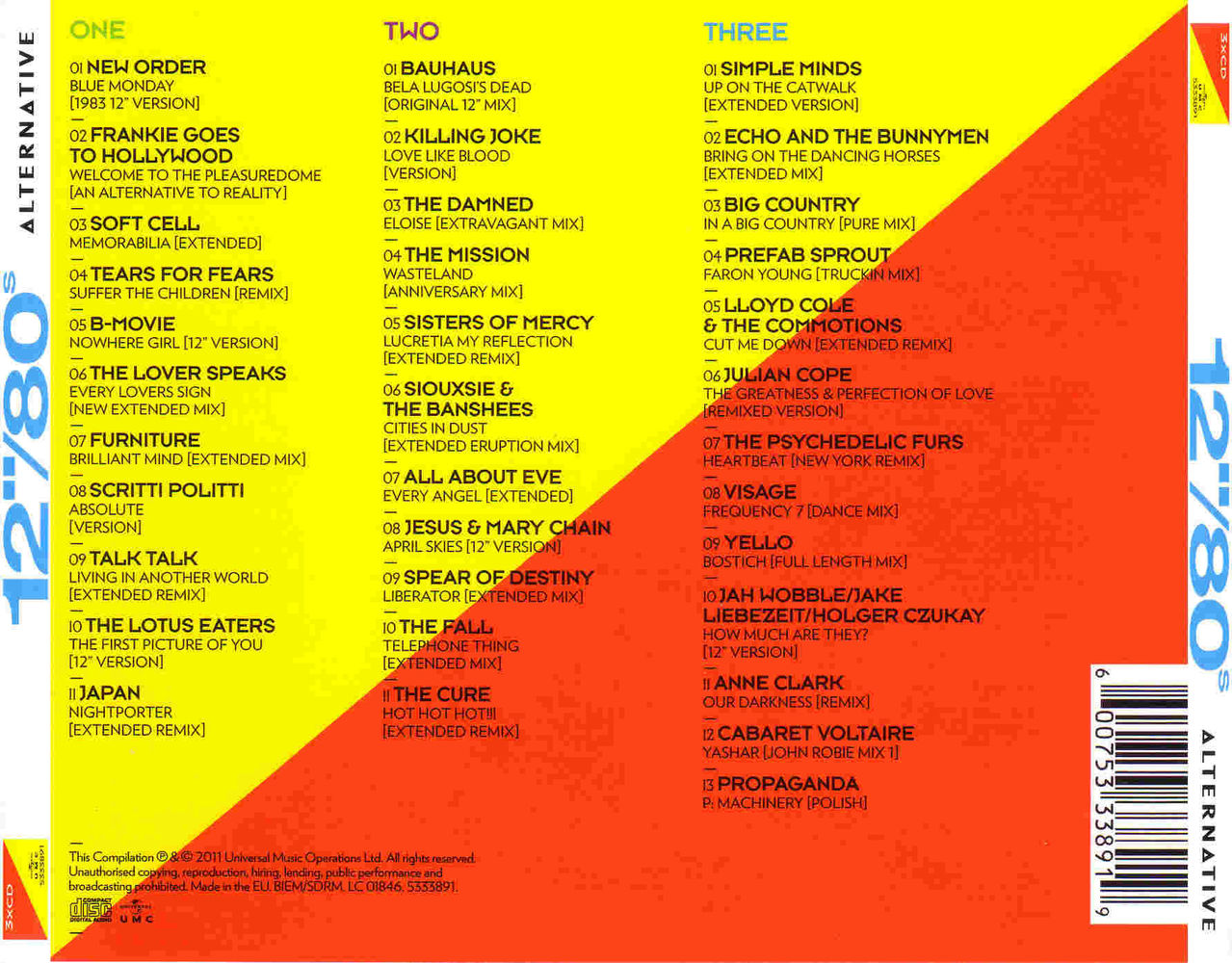 12"/80s Alternative 3CD 12"/80s Alternative 3CD