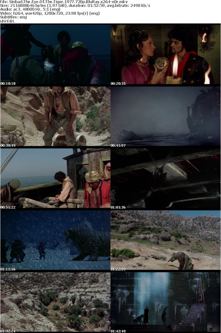 Sinbad The Eye Of The Tiger 1977 720p BluRay x264 x0r