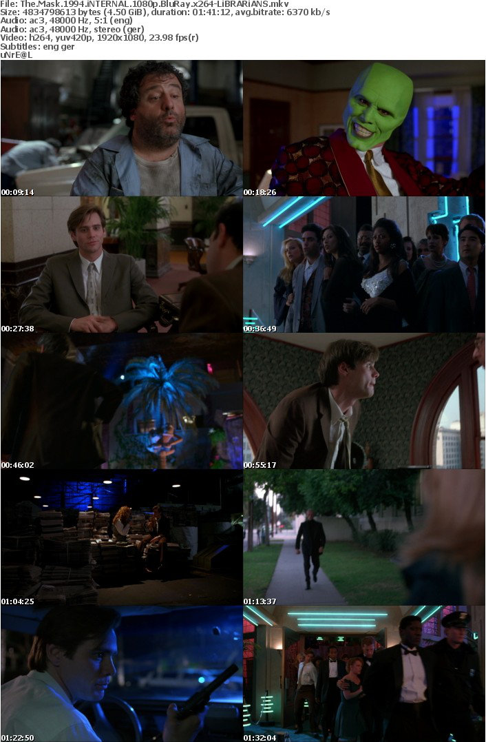 The Mask 1994 iNTERNAL 1080p BluRay x264-LiBRARiANS The Mask 1994 iNTERNAL 1080p BluRay x264-LiBRARiANS