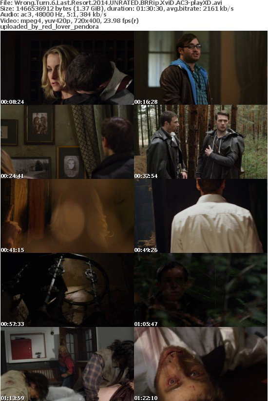 Wrong Turn 6 Last Resort 2014 UNRATED BRRip XviD AC3-playXD Wrong Turn 6 Last Resort 2014 UNRATED BRRip XviD AC3-playXD
