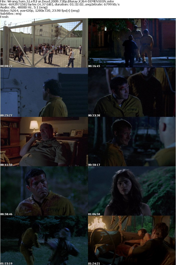 Wrong Turn 3 Left For Dead 2009 720p Bluray X264-DIMENSION Wrong Turn 3 Left For Dead 2009 720p Bluray X264-DIMENSION