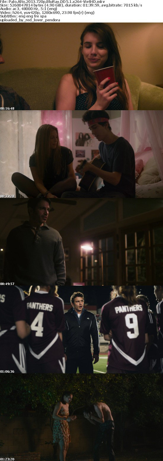 Palo Alto 2013 720p BluRay DD5.1 x264-VietHD Palo Alto 2013 720p BluRay DD5.1 x264-VietHD