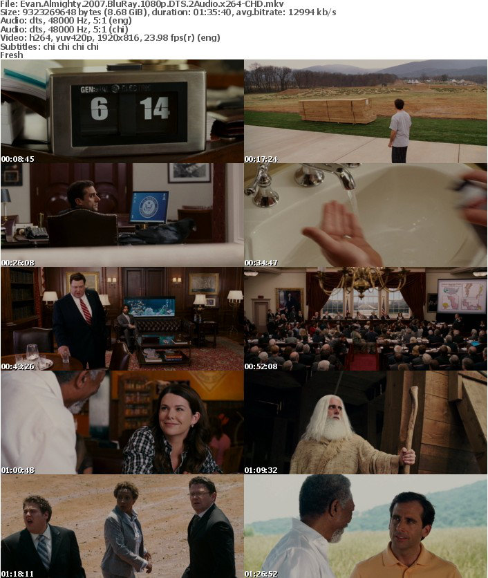 Evan Almighty 2007 BluRay 1080p DTS 2Audio x264-CHD Evan Almighty 2007 BluRay 1080p DTS 2Audio x264-CHD