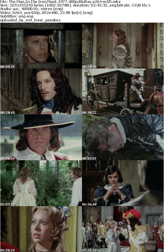 The Man In The Iron Mask 1977 480p BluRay x264-mSD The Man In The Iron Mask 1977 480p BluRay x264-mSD