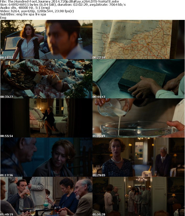 The Hundred-Foot Journey 2014 720p BluRay x264 DTS-NoHaTE The Hundred-Foot Journey 2014 720p BluRay x264 DTS-NoHaTE