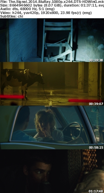 The Signal (2014) BluRay 1080p x264 DTS-HDWinG The Signal (2014) BluRay 1080p x264 DTS-HDWinG